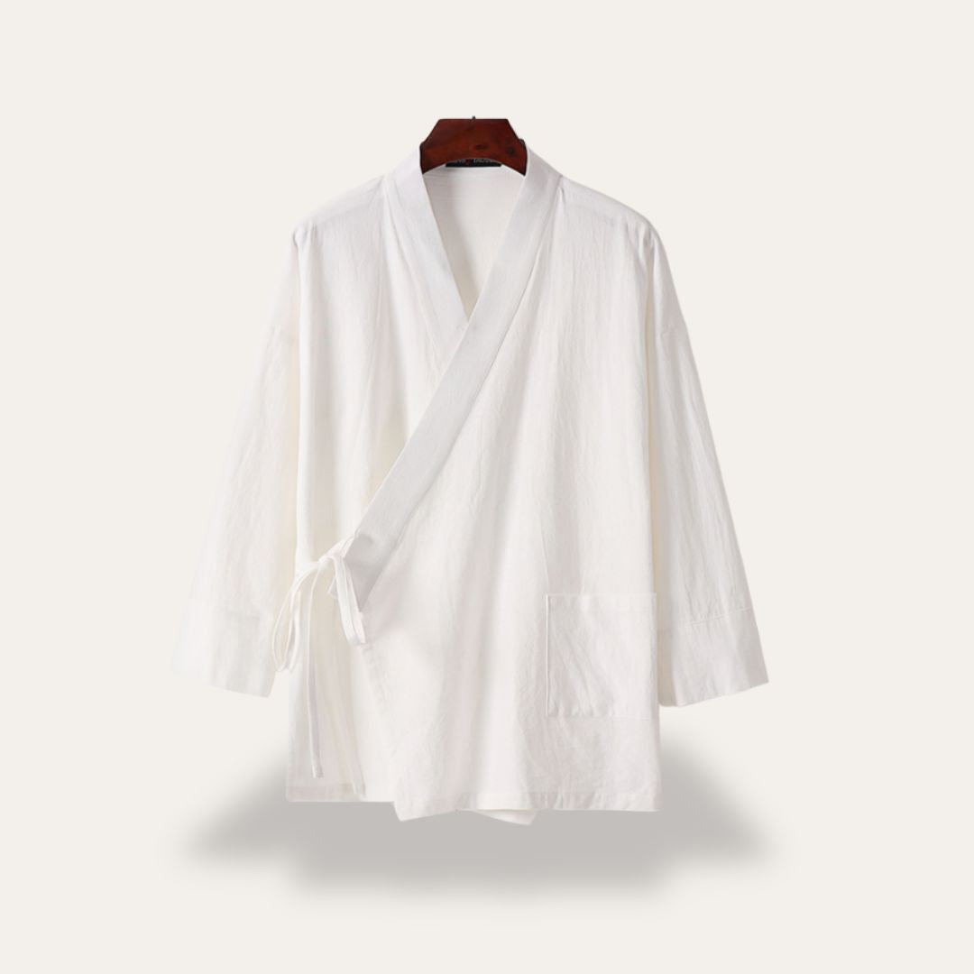 Herren Kimono Leinenmischung Freizeit Set | Vestea