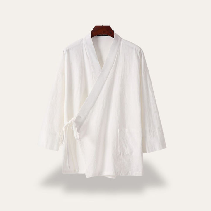Herren Kimono Leinenmischung Freizeit Set | Vestea