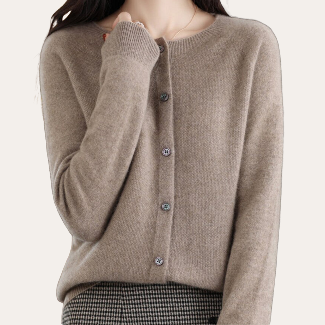 Damen Kaschmir Cardigan – Eleganter Strickpullover Frauen |  Vestea