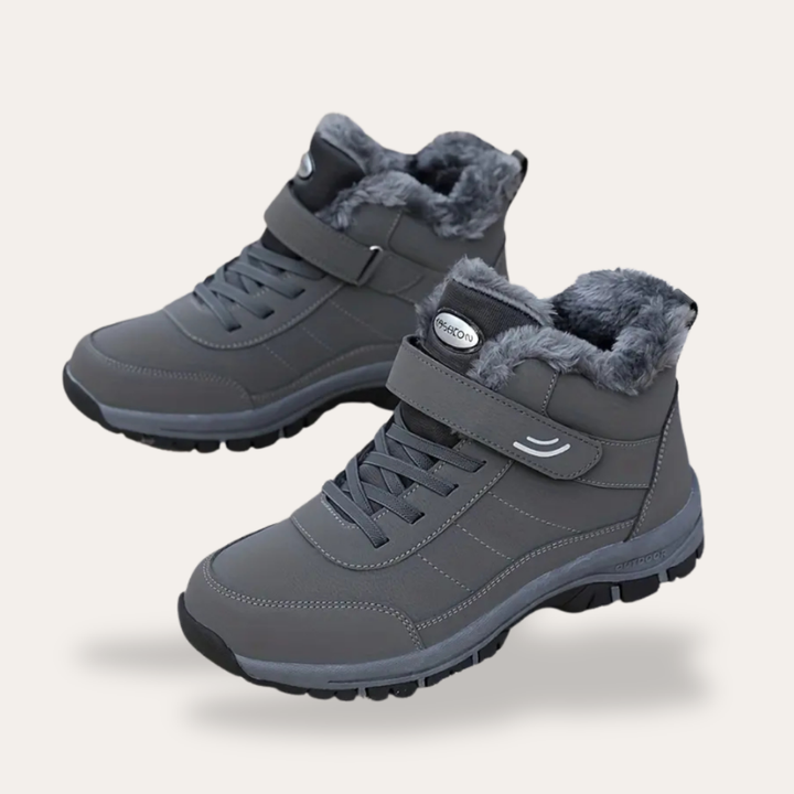 Orthopädische Wanderschuhe mit Fellkragen für Damen | Vestea