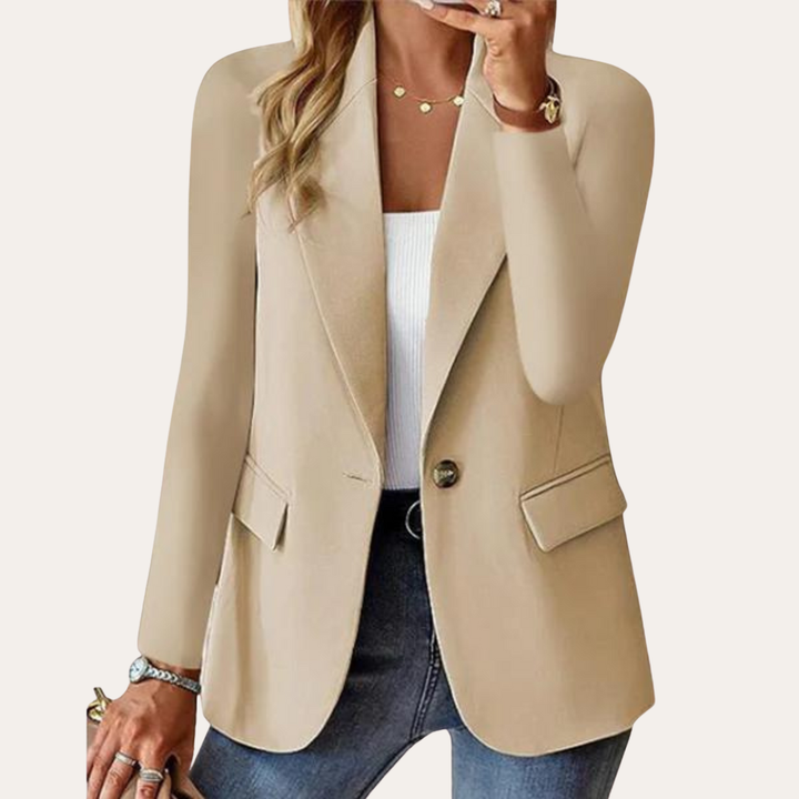 Damen Blazer Elegant Bürojacke Einreiher | Vestea