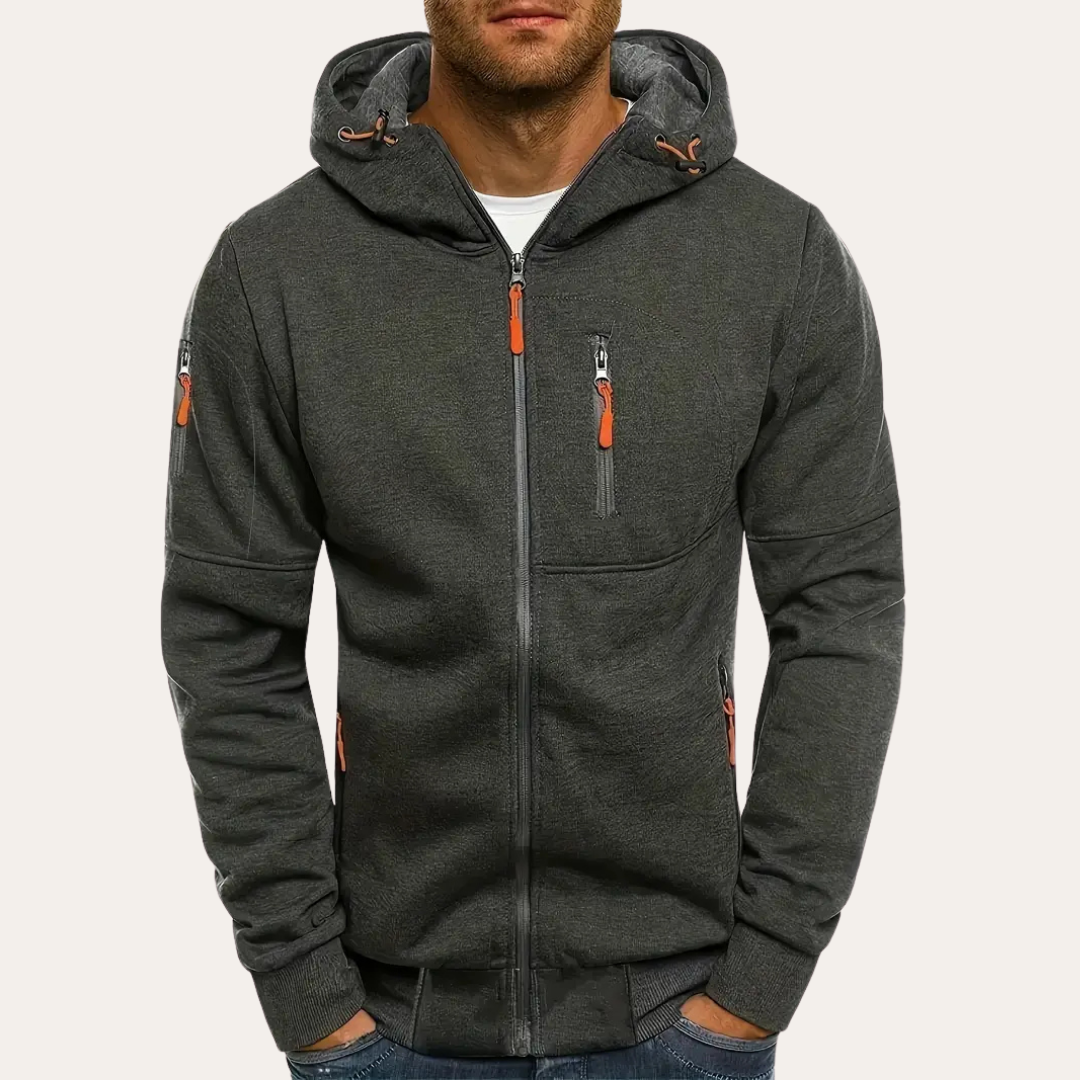 Herren Zip Hoodie mit Reißverschlüssen | Vestea