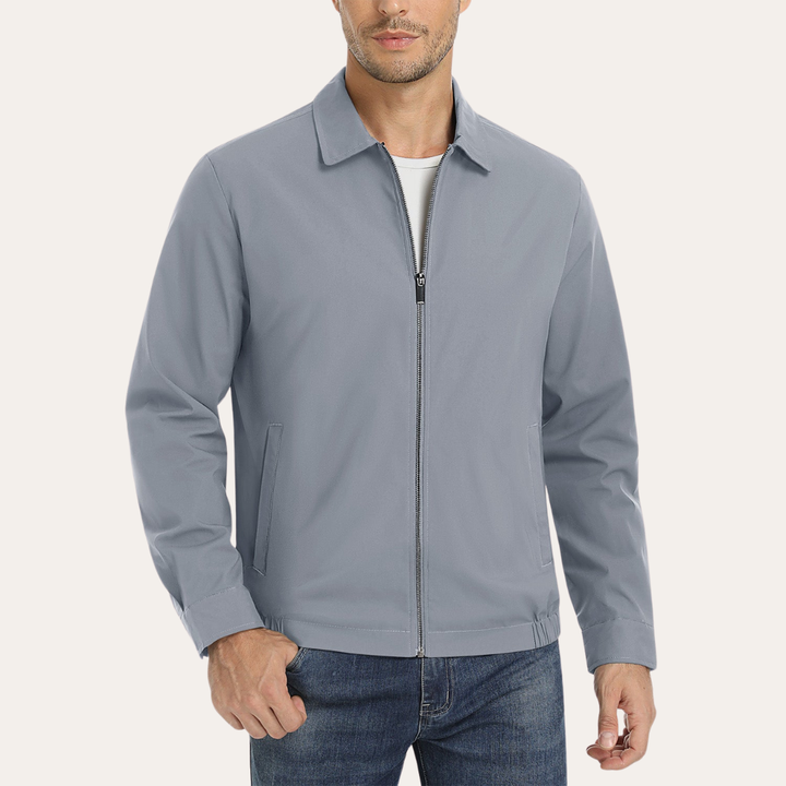 Herren Übergangsjacke mit Reißverschluss Basic Blouson | Vestea