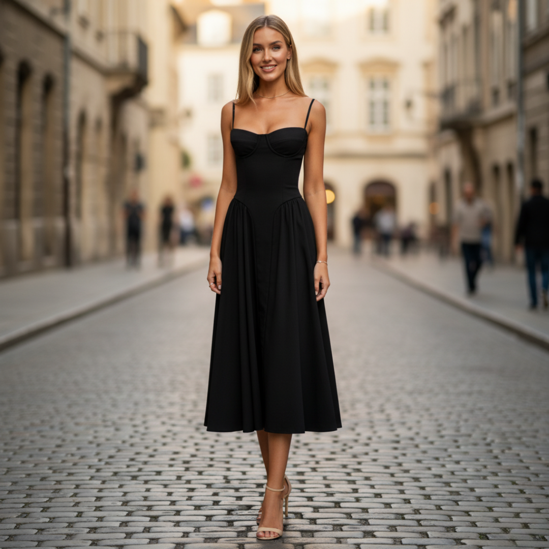 Damen Midikleid Elegant | Vestea