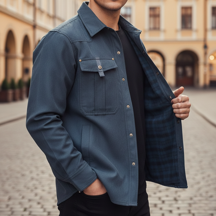 Utility-Jacke für Herren mit Knopfleiste | Vestea