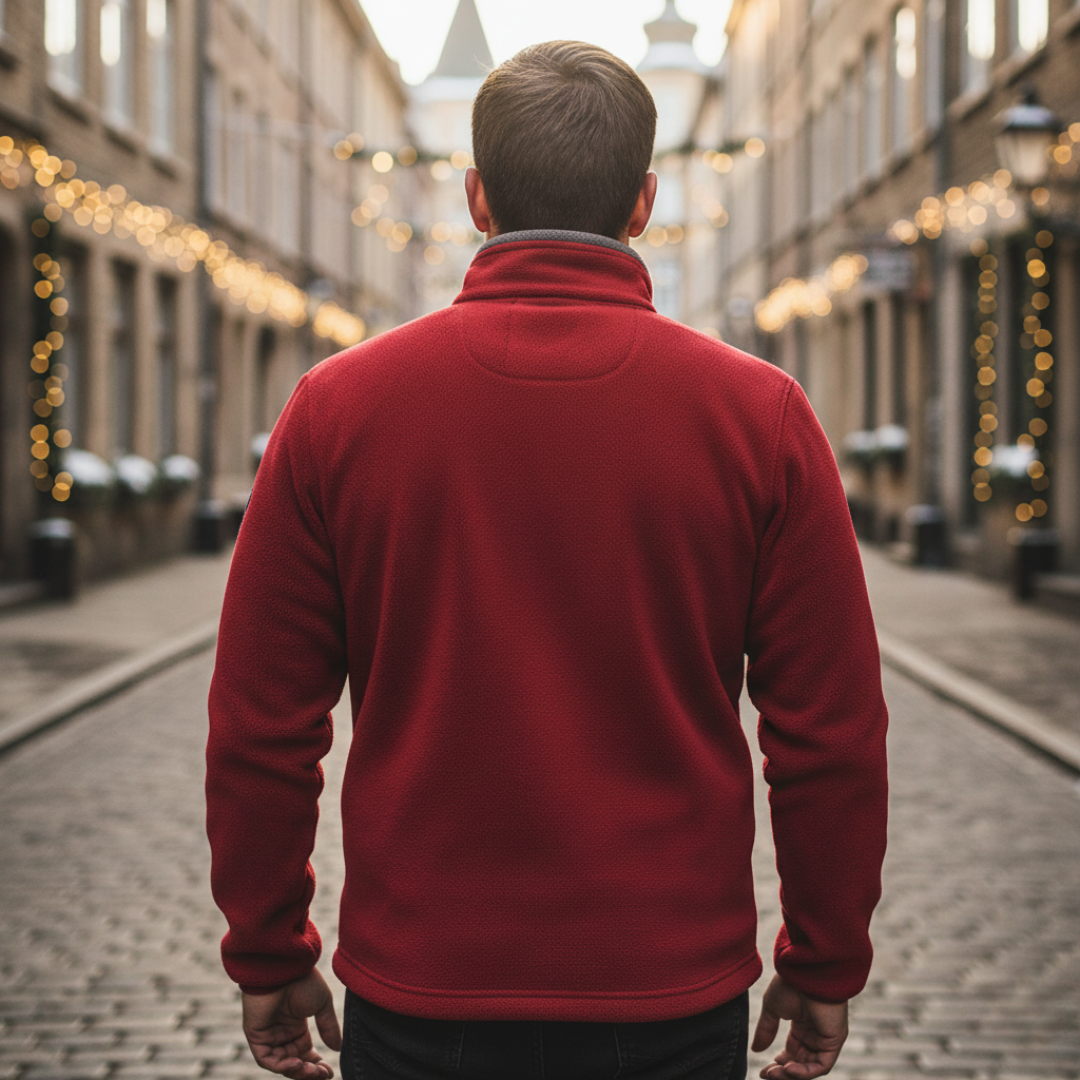 Herren Fleecejacke mit Reißverschluss für den Winter | Vestea