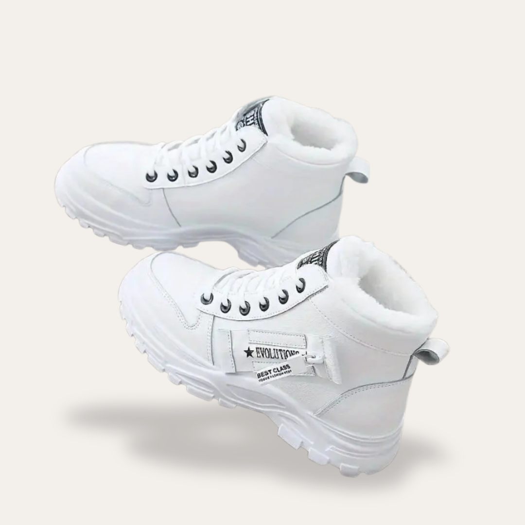 Orthopädische Damen Winter Boots Leder Warm Gefüttert Rutschfest | Vestea