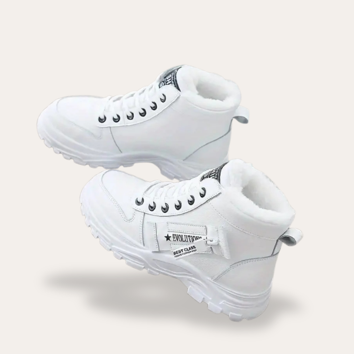 Orthopädische Damen Winter Boots Leder Warm Gefüttert Rutschfest | Vestea