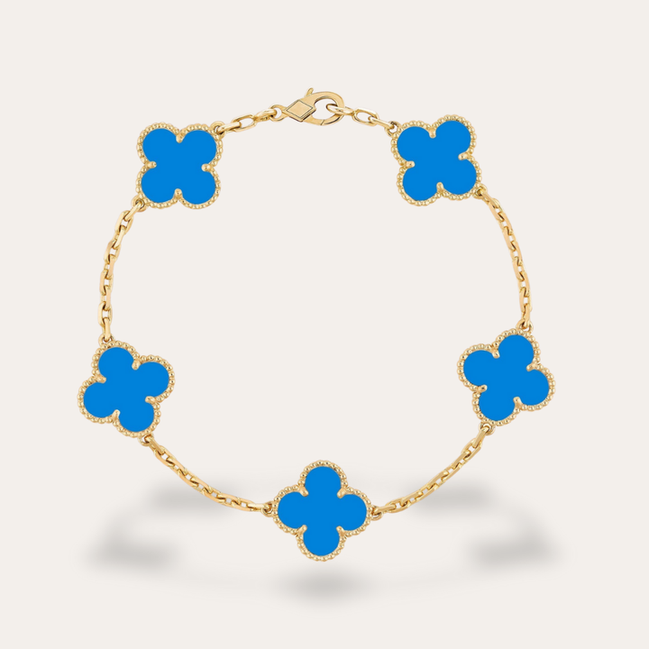 Damen Armband Blumen Design Edelstahl Verstellbar | Vestea