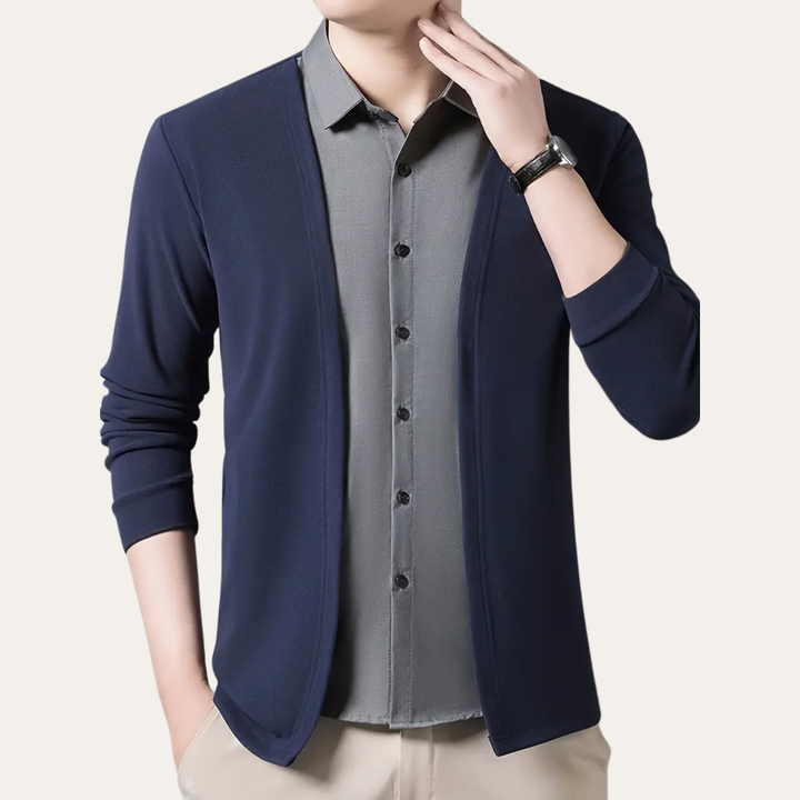 Herren Strickjacke leicht offen | Vestea