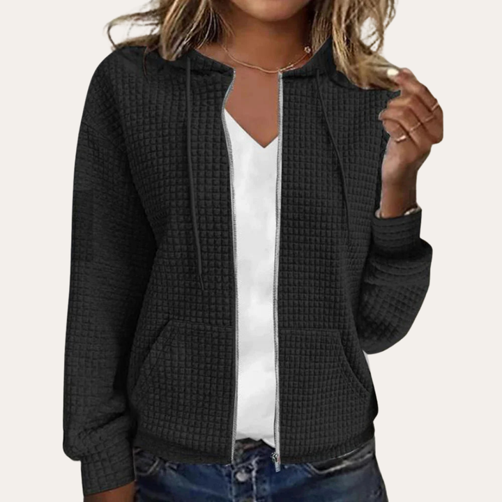 Damen Kapuzenjacke mit Reißverschluss | Vestea