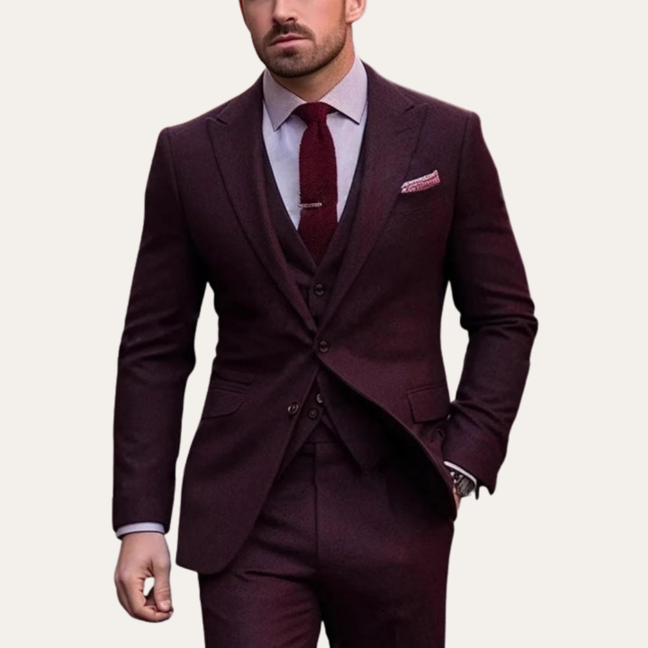 Herren Anzug 3-Teilig Business Slim Fit | Vestea