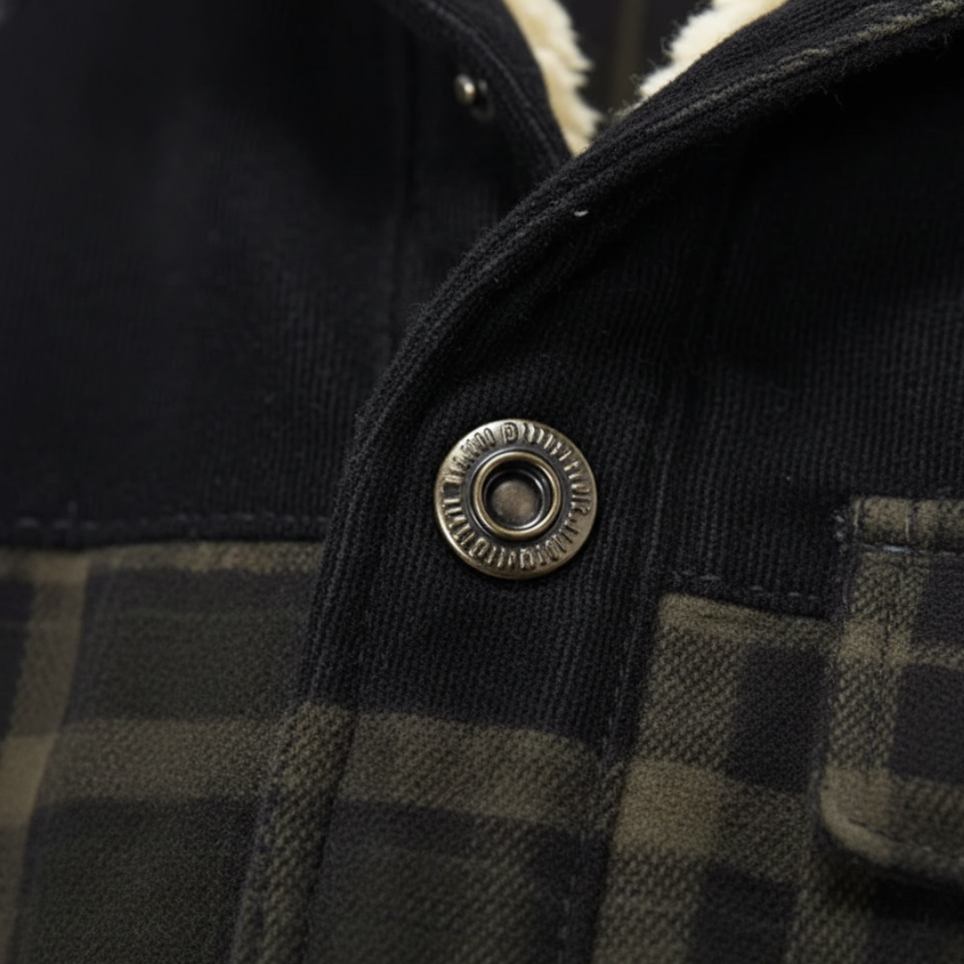 Herren Flanelljacke mit Fleece | Vestea