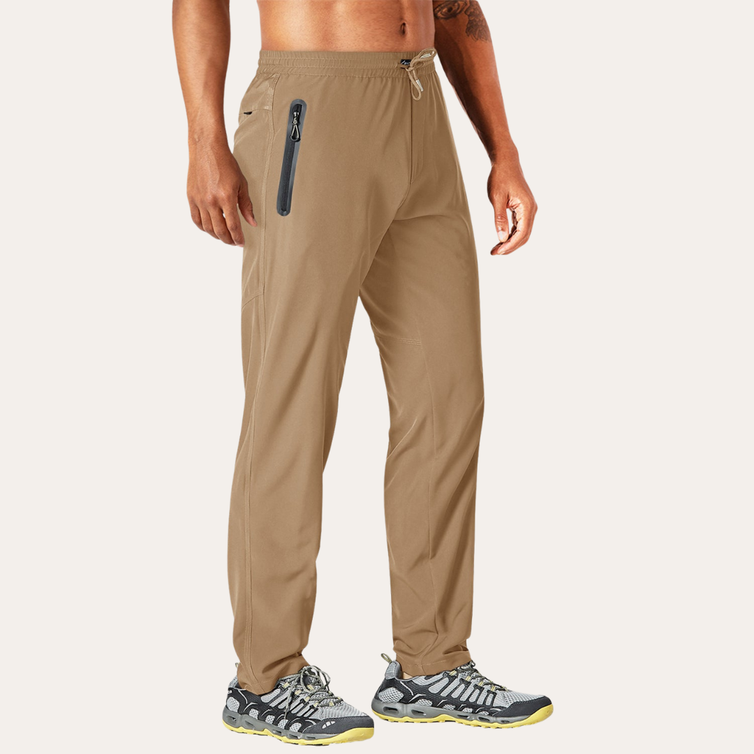 Herren Sporthose mit Reißverschluss-Taschen atmungsaktiv leicht Training | Vestea