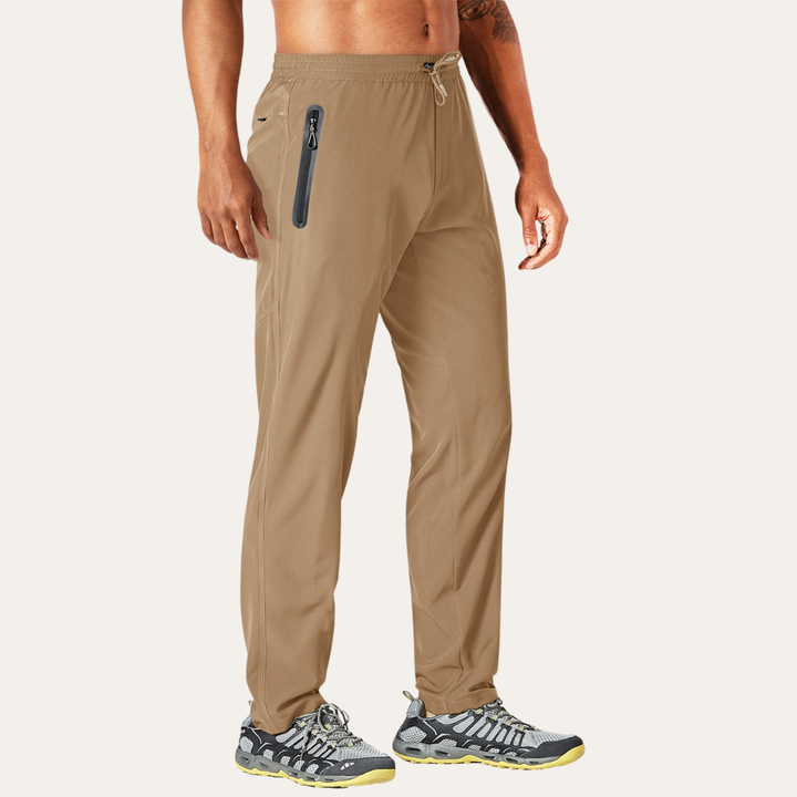 Herren Sporthose mit Reißverschluss-Taschen atmungsaktiv leicht Training | Vestea
