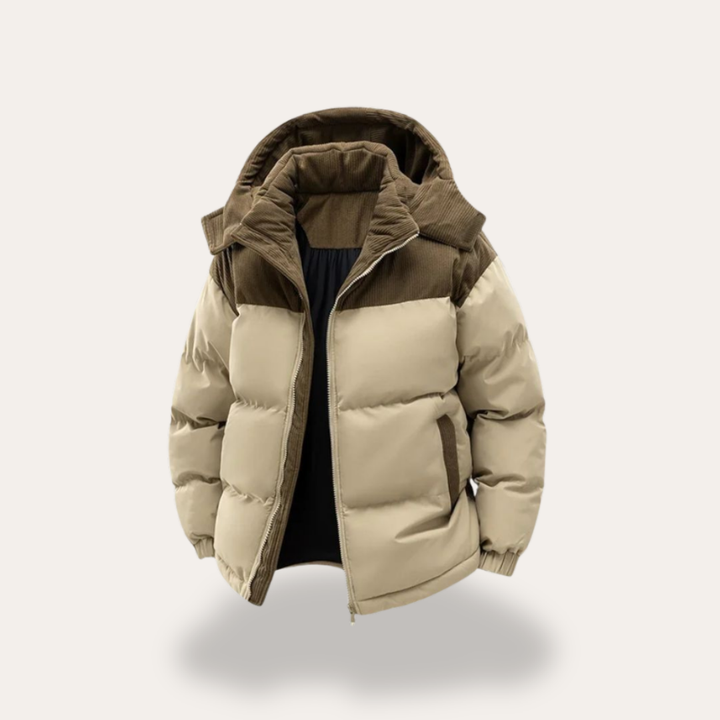 Unisex Steppjacke mit Kapuze Winter Cord | Vestea