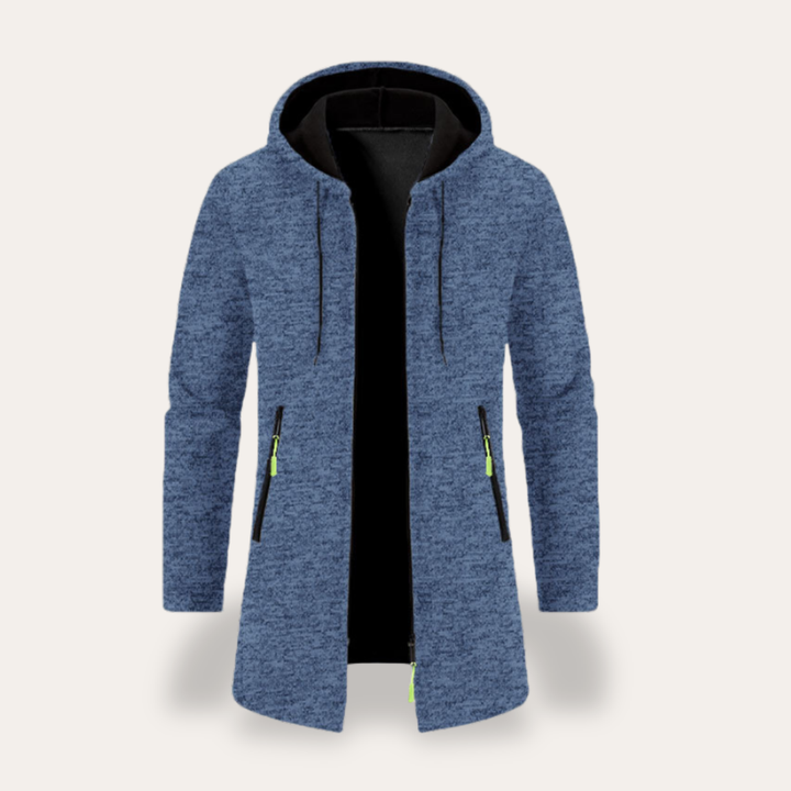 Herren Kapuzenjacke Langarm Mit Reißverschluss Freizeit | Vestea