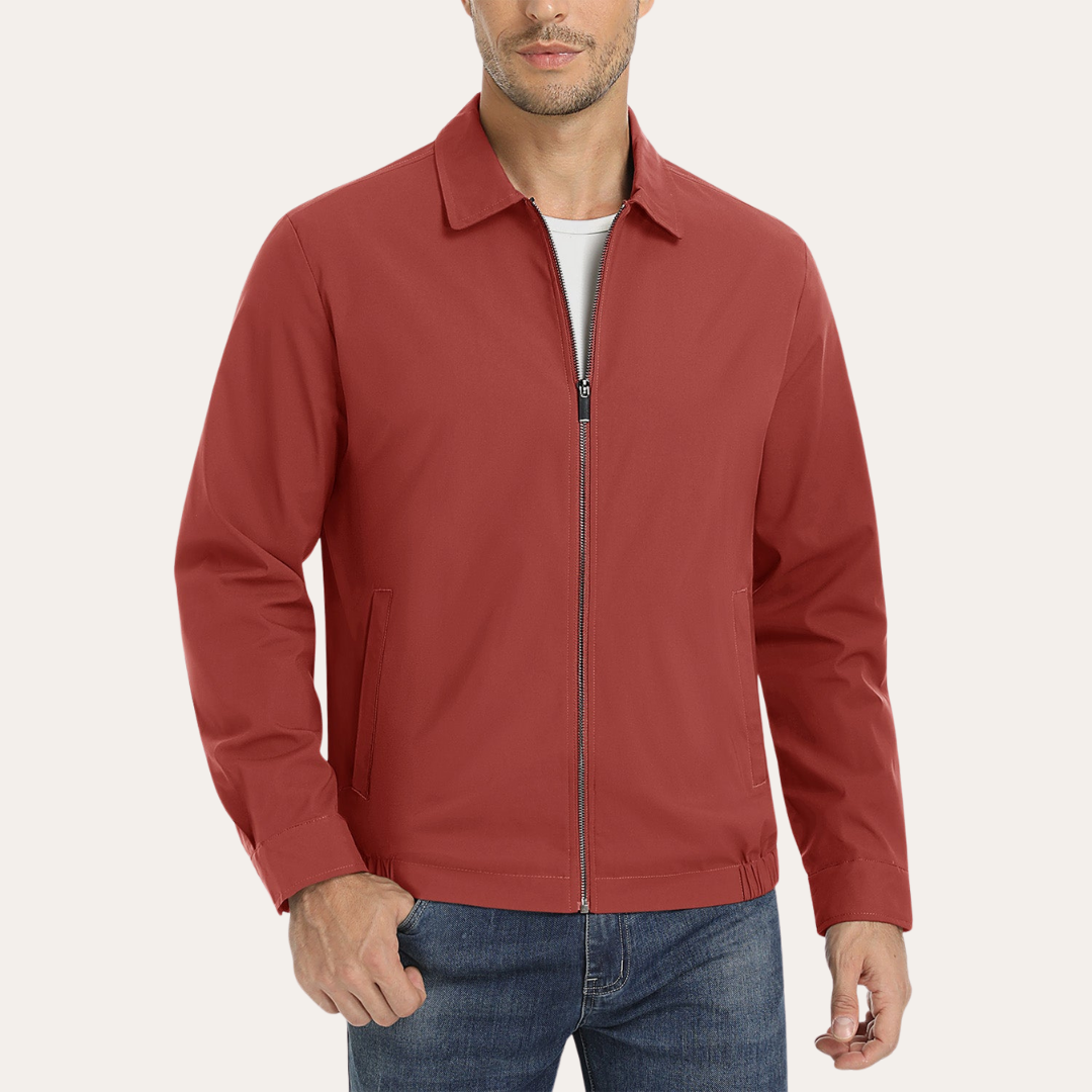 Herren Übergangsjacke mit Reißverschluss Basic Blouson | Vestea