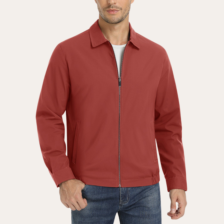 Herren Übergangsjacke mit Reißverschluss Basic Blouson | Vestea