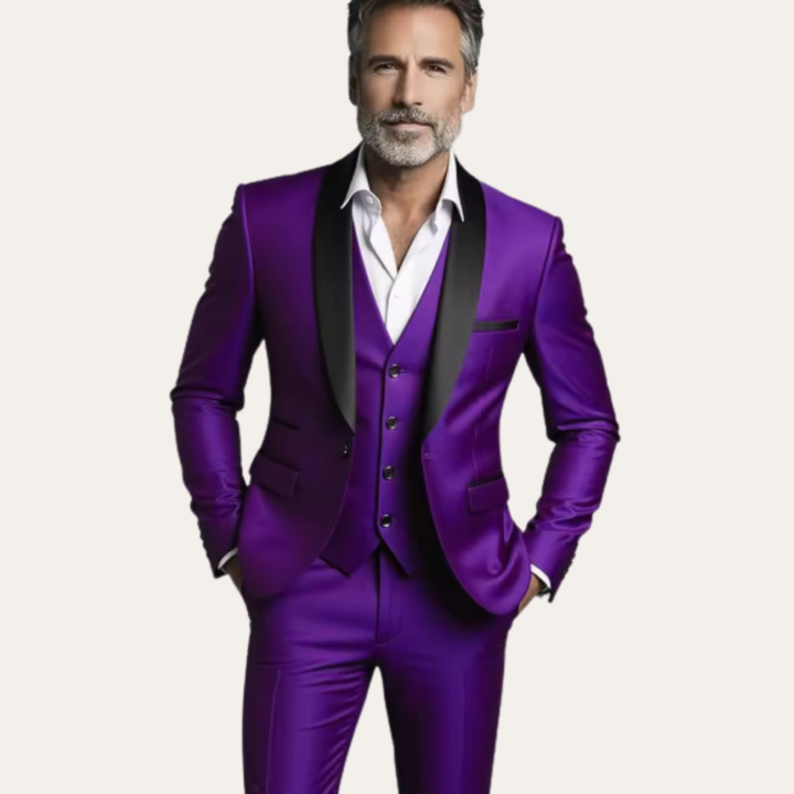 Herren Anzug 3-teilig Slim Fit Elegant Festlich | Vestea