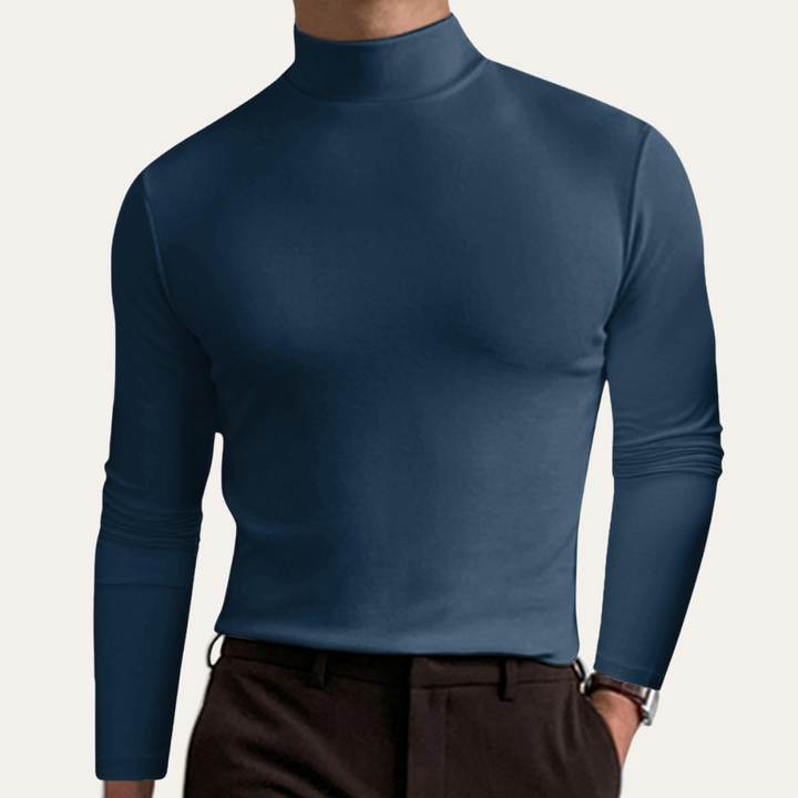 Herren Rollkragenpullover Langarm Slim Fit | Vestea