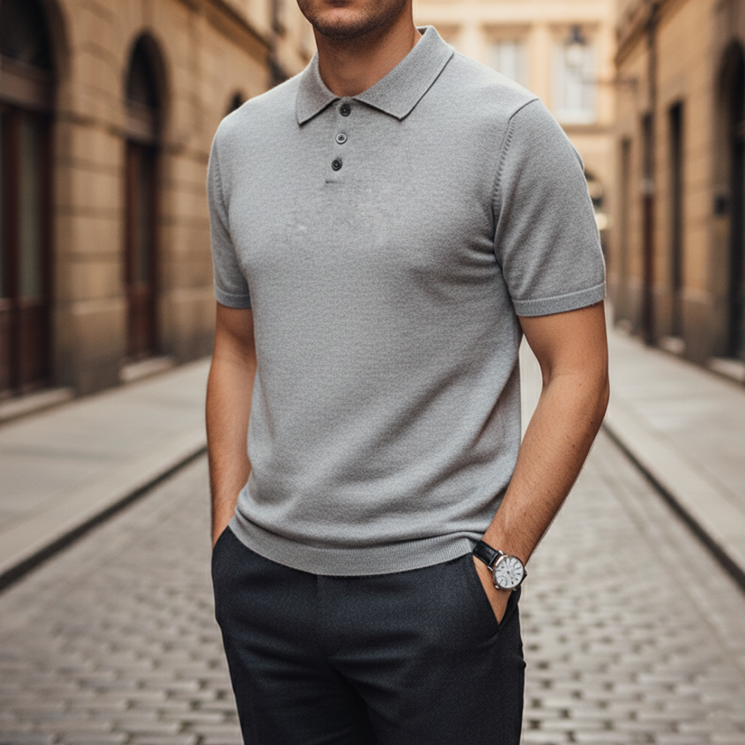 Men’s Knit Polo Shirt