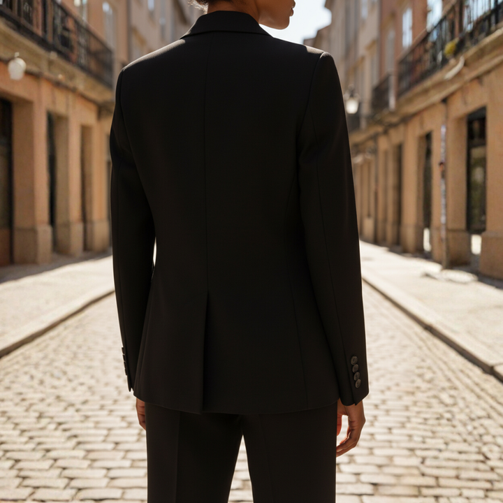 Damen Anzug Blazer mit Palazzo Hose | Vestea