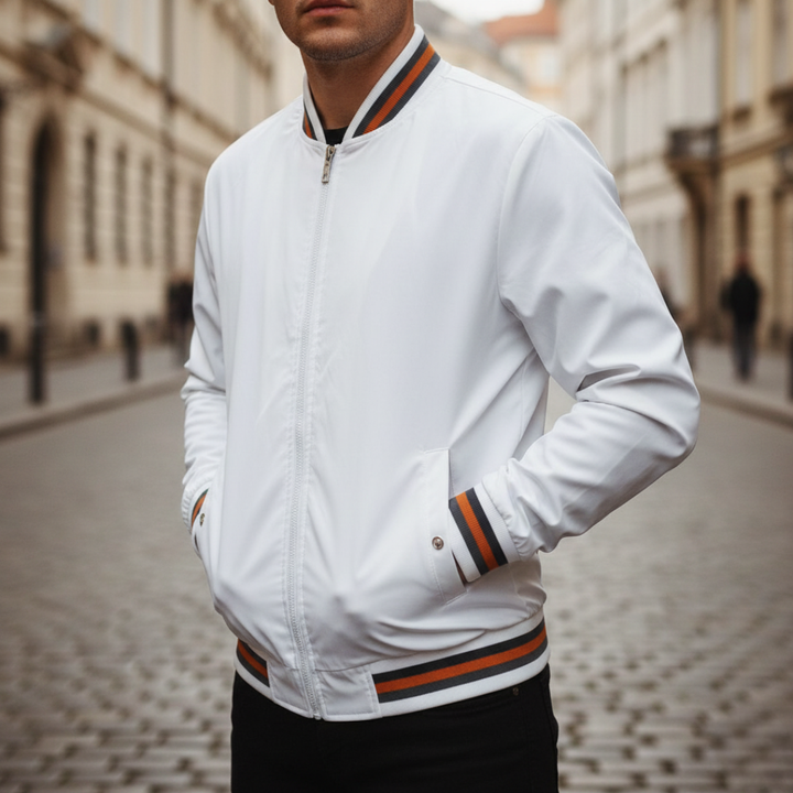 Herren Bomberjacke mit Reißverschluss sportliche Jacke | Vestea