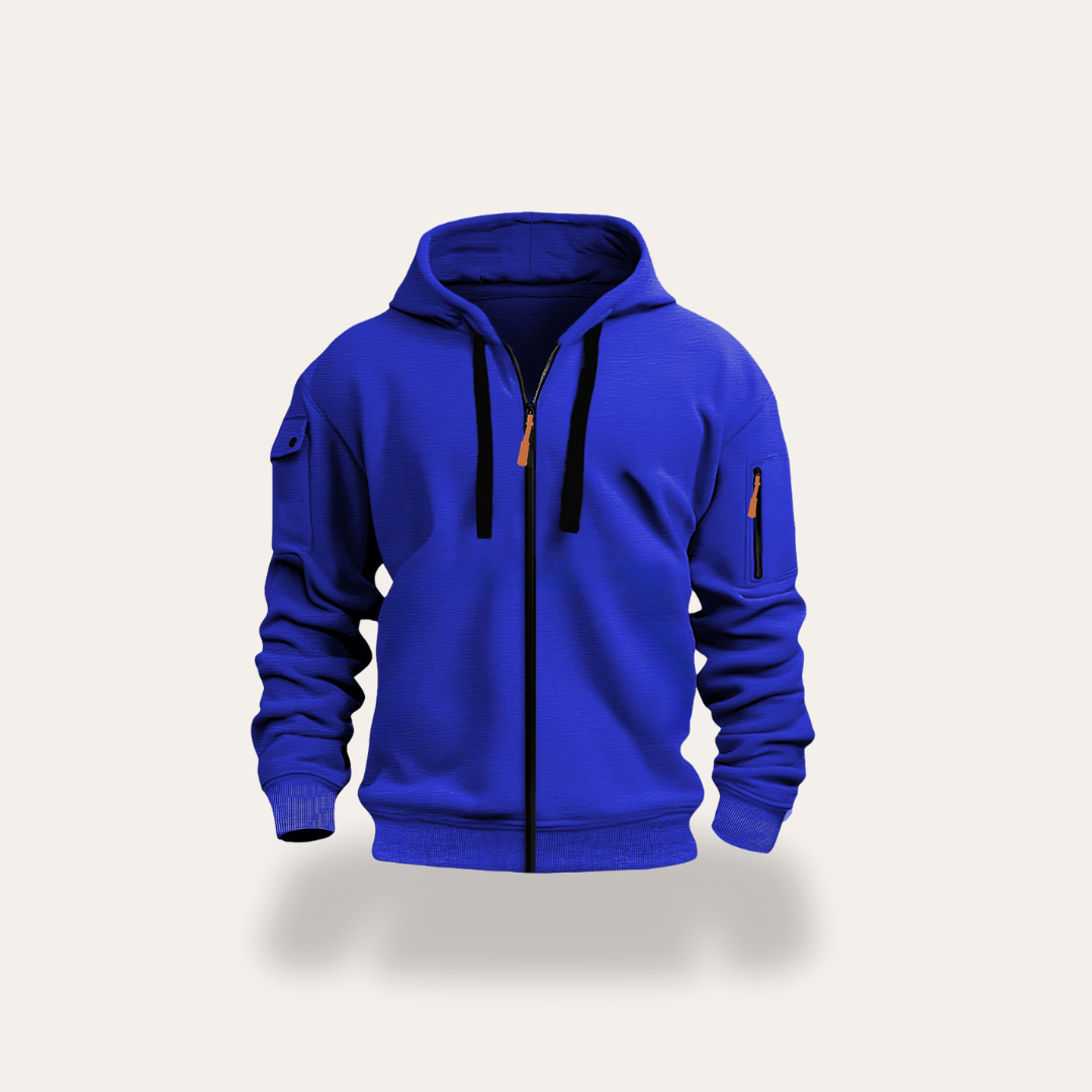 Herren Kapuzenjacke Sweatjacke mit Reißverschluss | Vestea