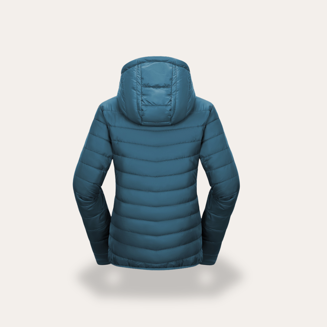 Damen Packable Pufferjacke mit Kapuze | Vestea