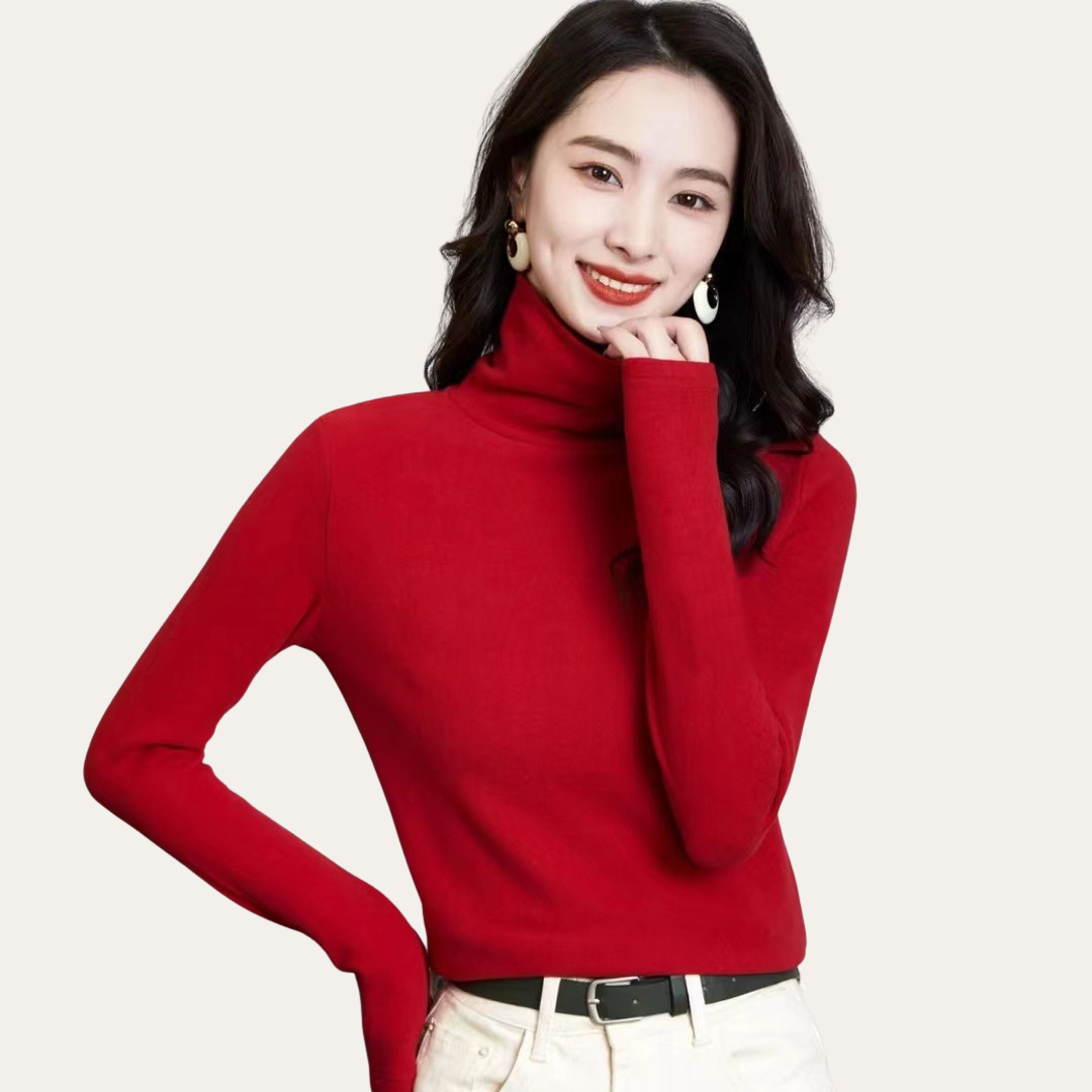 Damen Rollkragenpullover Langarm Elegant | Vestea