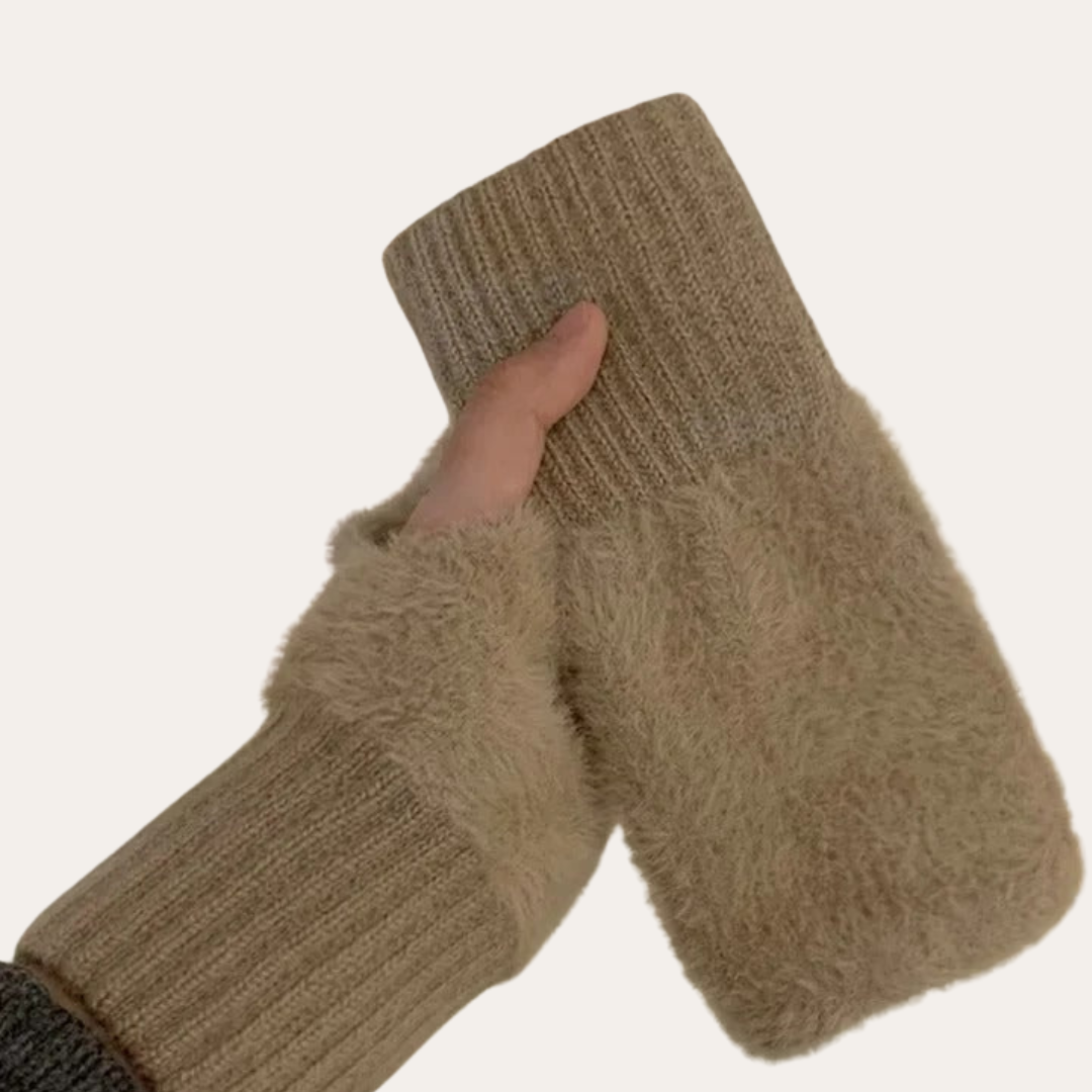 Damen Fleece-Handschuhe ohne Finger | Vestea