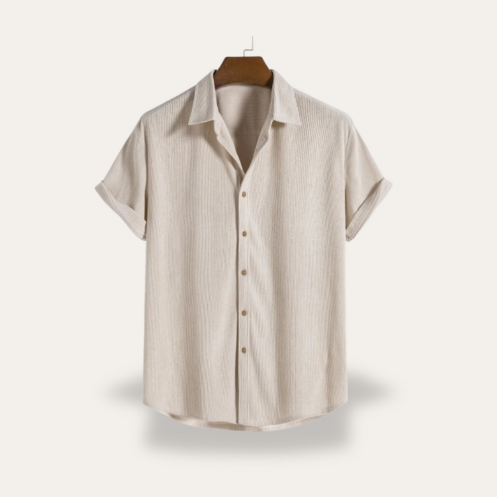 Vestea | Herren Leinen Zweiteiler Set – Kurzarm Hemd & Shorts