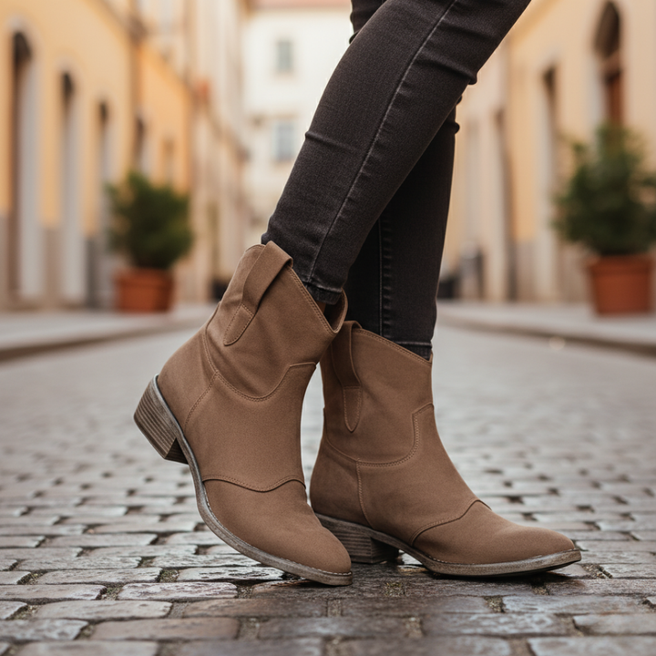 Damen Orthopädische Western-Stiefeletten Kurzschaft | Vestea