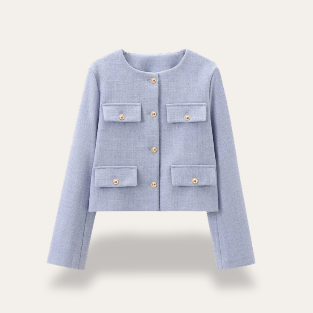 Damen Kurzjacke mit Taschen | Vestea