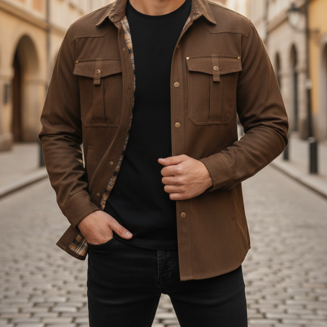 Utility-Jacke für Herren mit Knopfleiste | Vestea