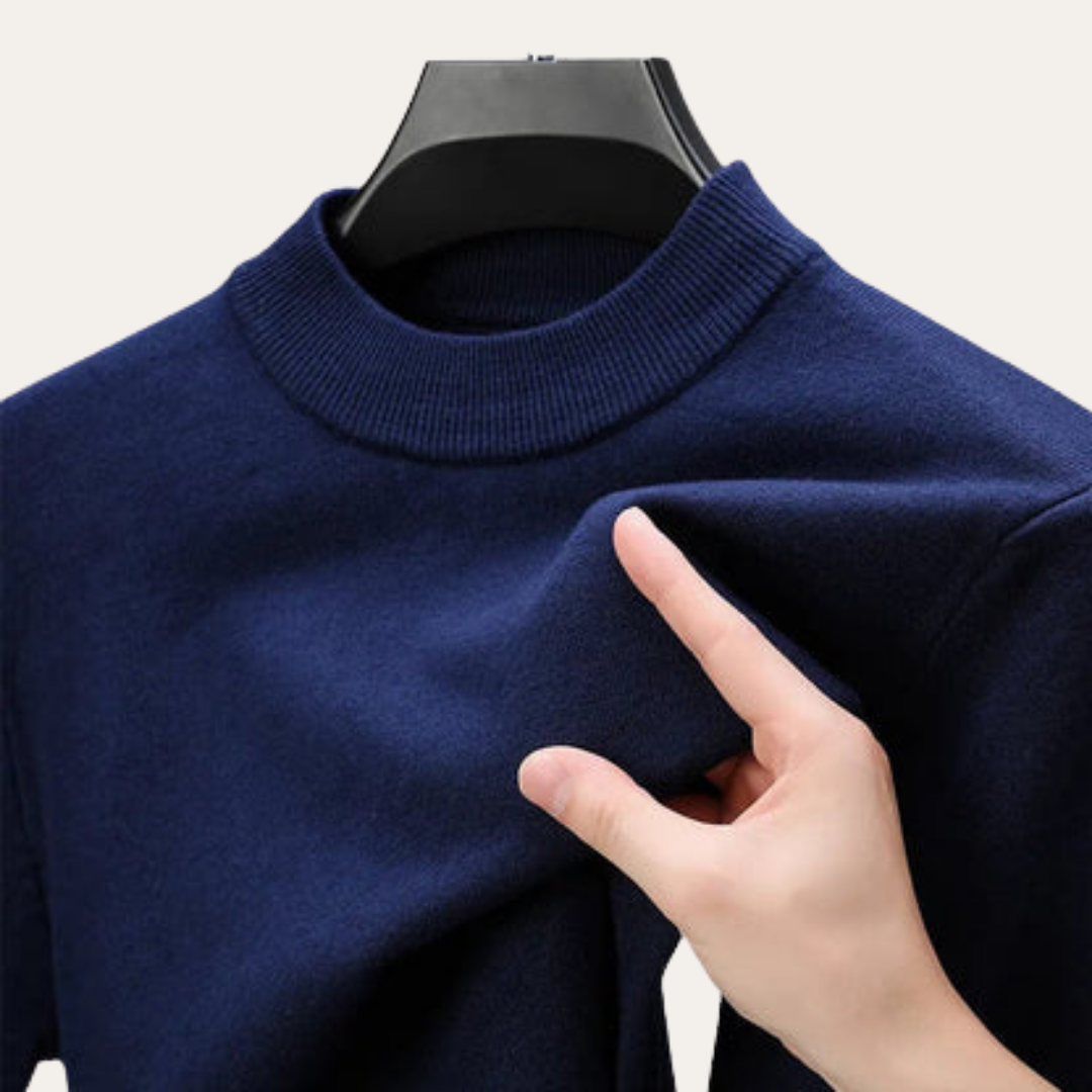 Herren Pullover Rundhals Langarm Basic | Vestea