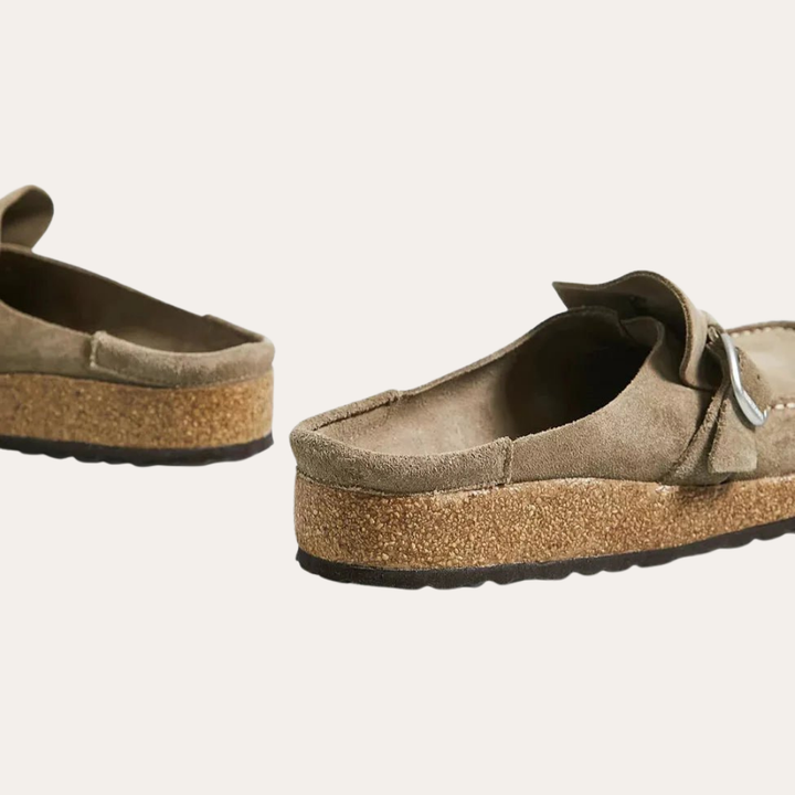 Orthopädische Mules mit Korksohle  für Damen | Vestea