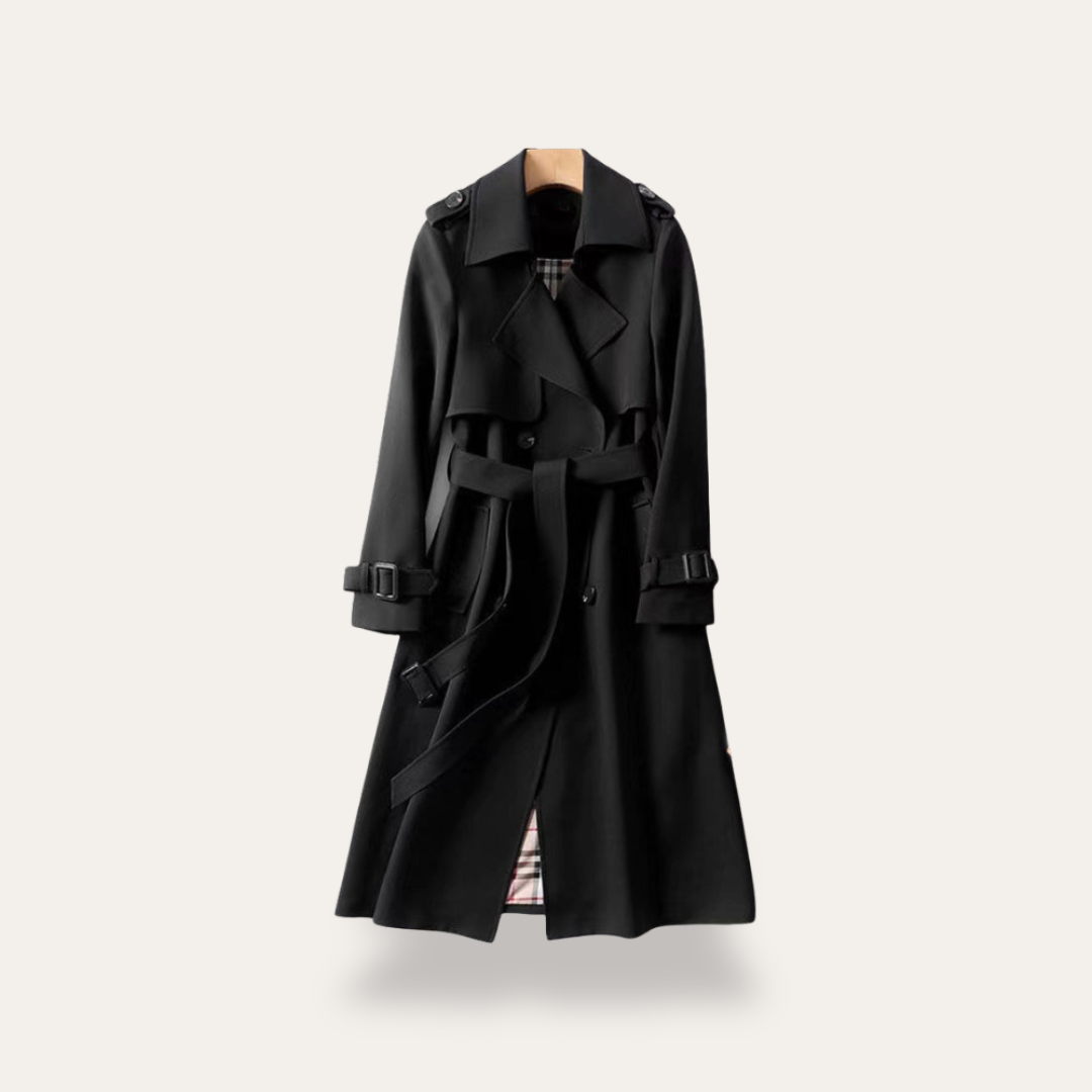 Doppelreiher Trenchcoat für Damen mit Gürtel | Vestea