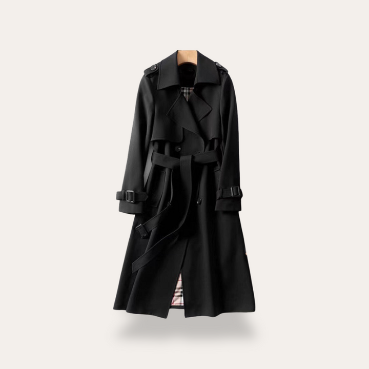 Doppelreiher Trenchcoat für Damen mit Gürtel | Vestea