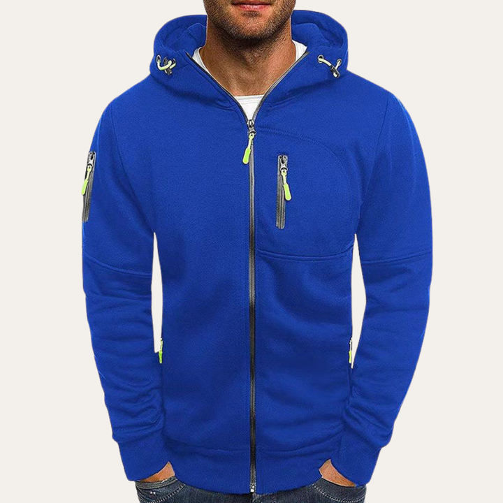 Herren Kapuzenjacke mit Reißverschluss und Taschen | Vestea