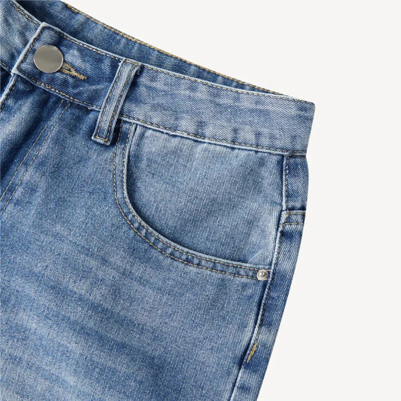 Herren Weite Baggy-Jeans-Shorts | Vestea