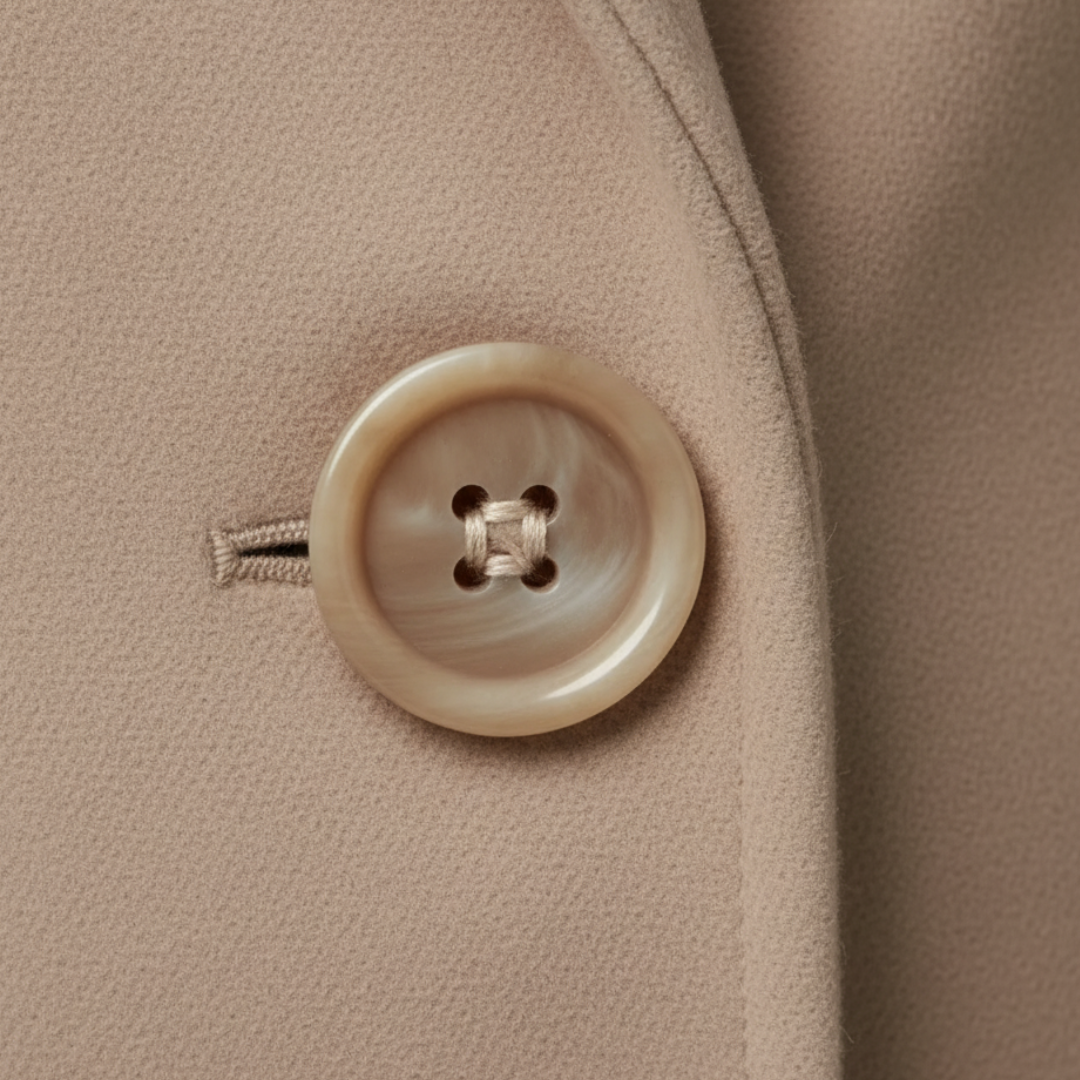 Damen Lange Elegante Jacke aus Stoff | Vestea