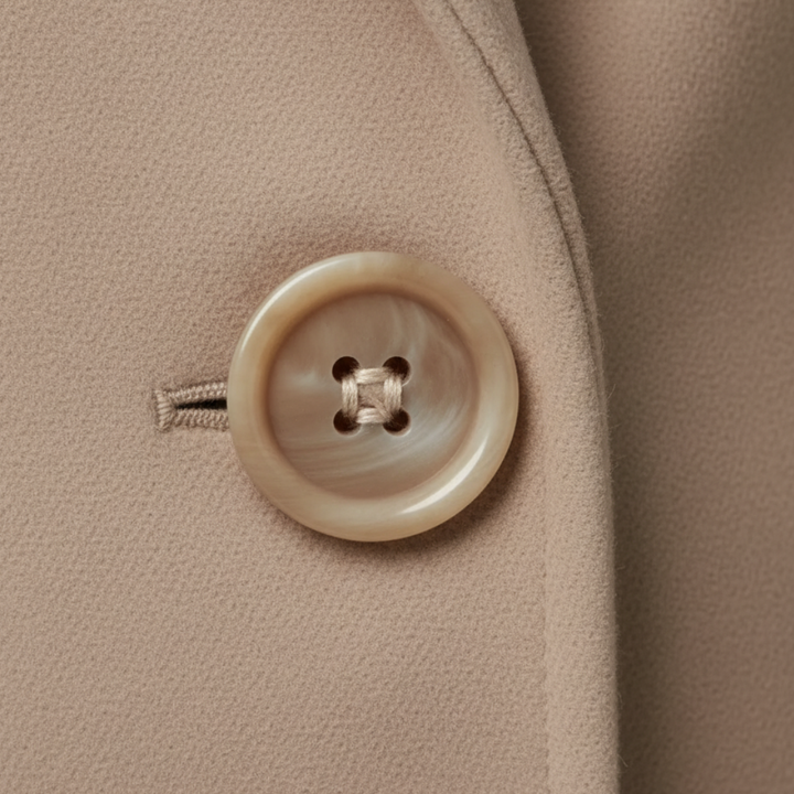 Damen Lange Elegante Jacke aus Stoff | Vestea