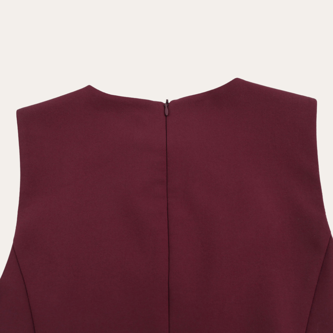 Vestea | Damen Skaterkleid Ärmellos Polyester Elegant