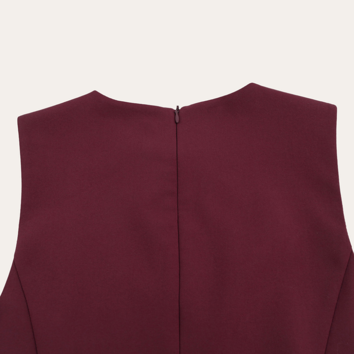 Vestea | Damen Skaterkleid Ärmellos Polyester Elegant
