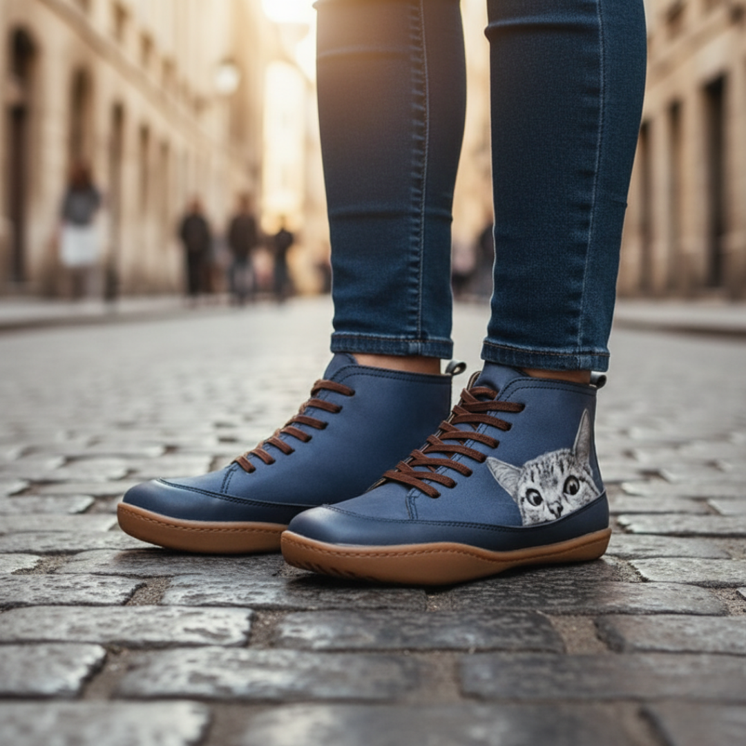 Damen Orthopädische Katzen-Sneaker High-Top | Vestea