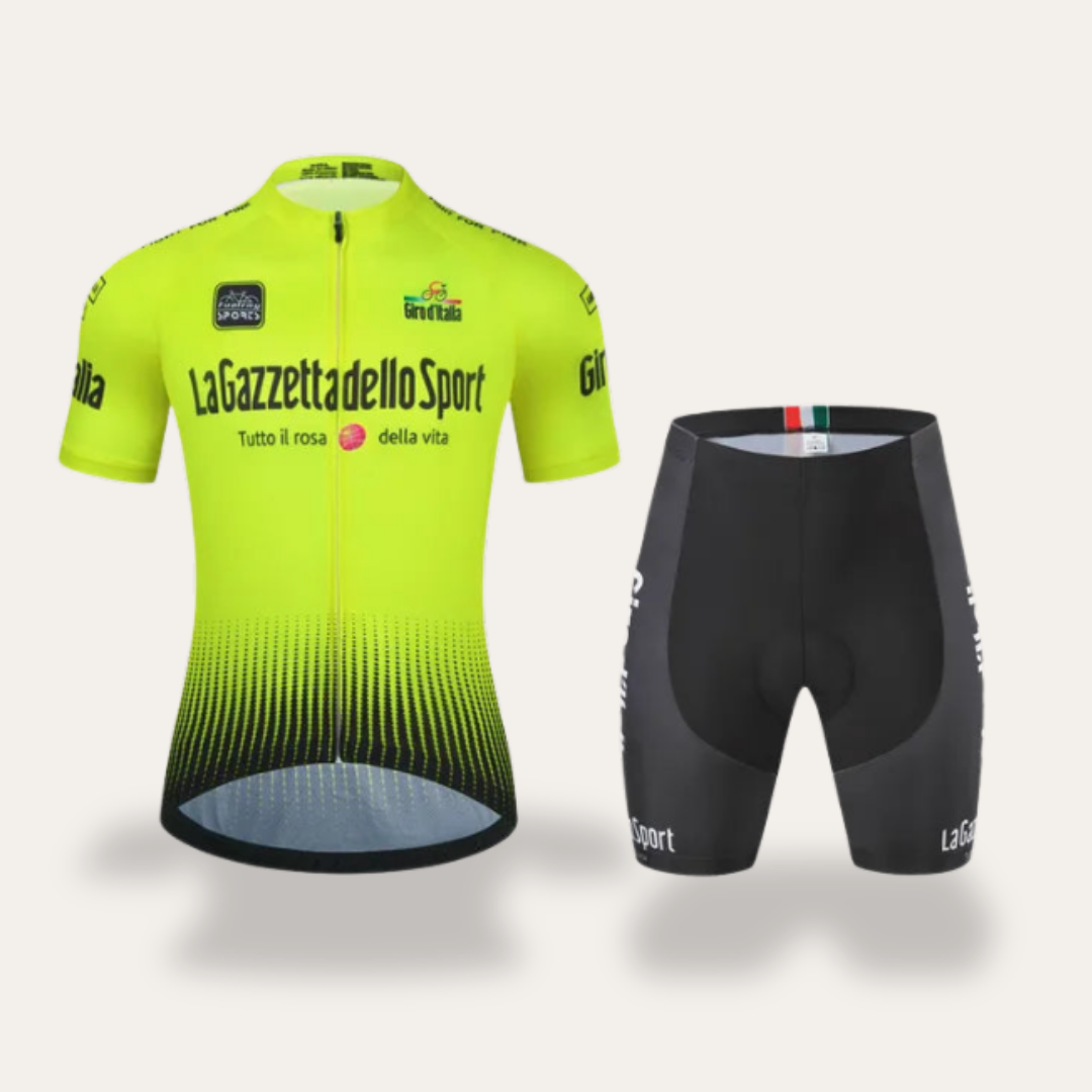 Herren Radsport Set Kurzarm Trikot mit Radhose Funktionskleidung | Vestea