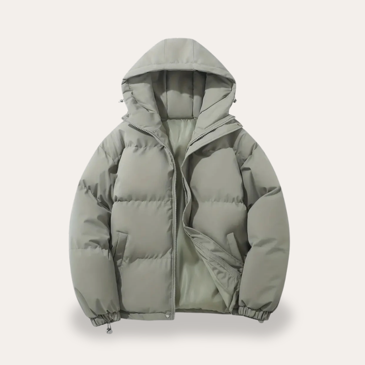 Damen Pufferjacke Nylon Kapuze Winter | Vestea