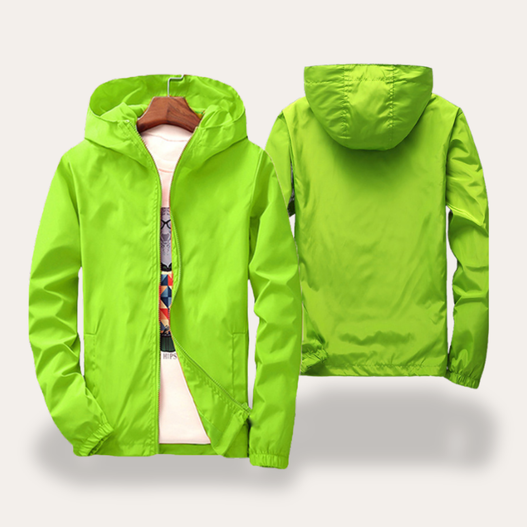 Herren Leichte Jacke mit Kapuze Windbreaker Outdoor | Vestea